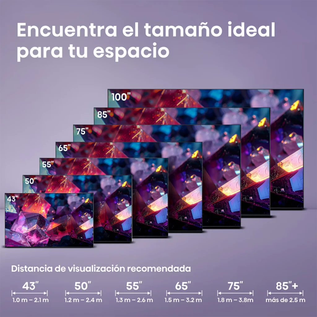 Hisense 55E7S PRO Smart TV QLED 55 4K, bordas finas, tela ampla com cores vibrantes, suporte a 144Hz, Dolby Vision-Atmos, modos de jogo e imagens otimizadas por IA - Item2