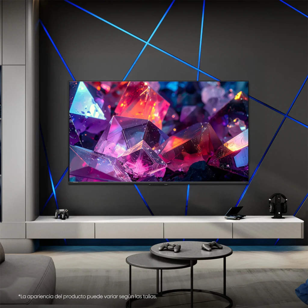 Hisense 55E7S PRO Smart TV QLED 55 4K, bordas finas, tela ampla com cores vibrantes, suporte a 144Hz, Dolby Vision-Atmos, modos de jogo e imagens otimizadas por IA - Item3