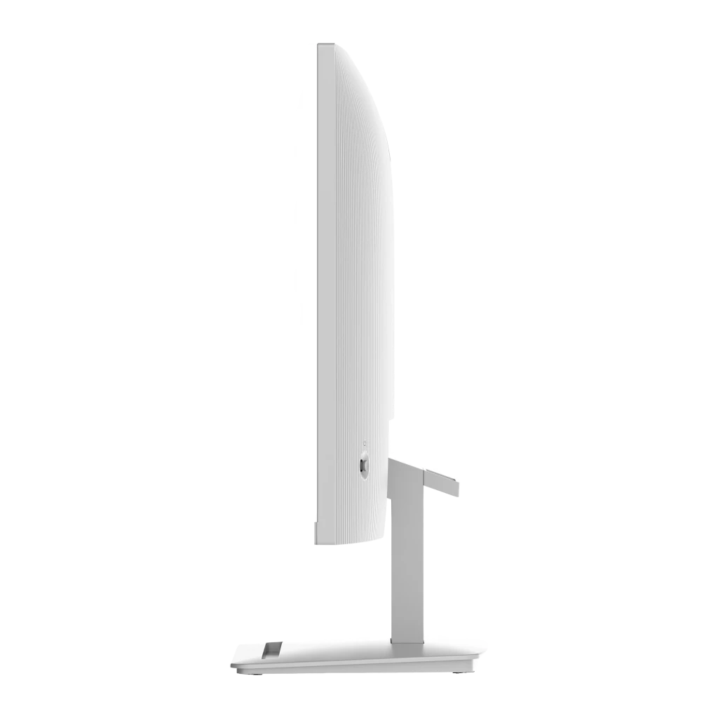 Monitor MSI Pro MP273QW E14 blanco, 27 pulgadas, perfil lateral delgado con soporte metálico ajustable y biseles finos; diseño minimalista y elegante