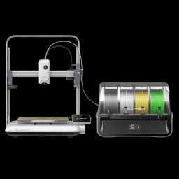 Imprimante 3D FDM Creality Ender-3 V4 Combo avec module dextrusion, plateau 220×220×235 mm, écran tactile, boîtier double bobines, design gris moderne