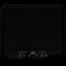 Glaziar Predator S30PLUS climatiseur portable 9000 BTU noir, panneau supérieur noir brillant avec écran LED vert 25 et boutons tactiles rétroéclairés