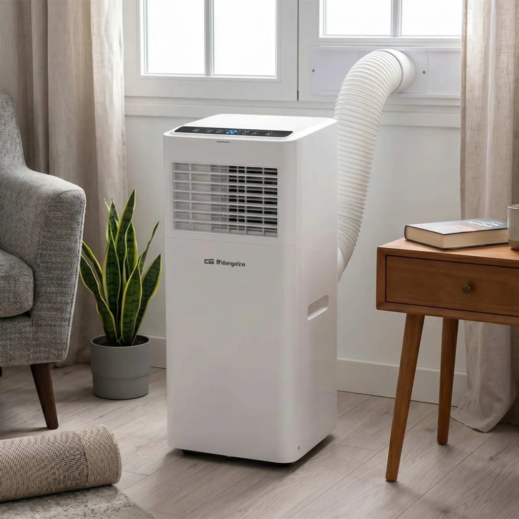 Orbegozo ADR 7000 Aire Acondicionado Portátil 1750 frig/h, color blanco, diseño vertical compacto con rejilla frontal y panel superior táctil - Ítem2