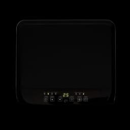 Glaziar S35PLUS Climatiseur portable 10000 BTU h noir panneau avant lisse écran LED vert 25°C boutons tactiles en bas icônes ventilation minuterie mode