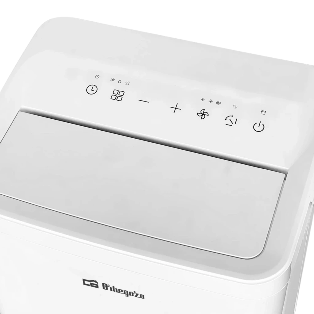 Aire acondicionado portátil Orbegozo ADR 12050 blanco, diseño compacto con panel táctil superior, ruedas para fácil traslado y rejilla frontal de salida de - Ítem1