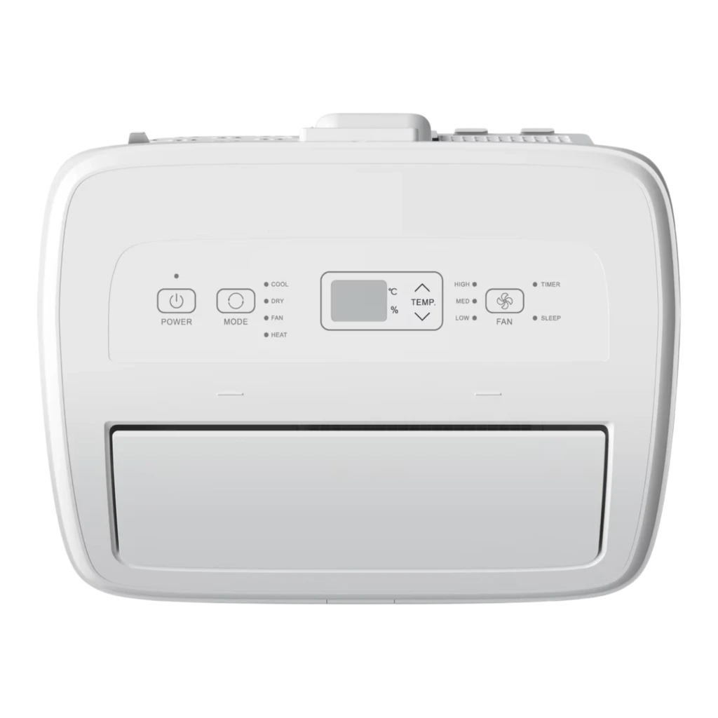 Hisense Patagonia APH12QC ar condicionado portátil branco, design compacto com painel digital superior, grelha superior inclinada e alças laterais para - Item4