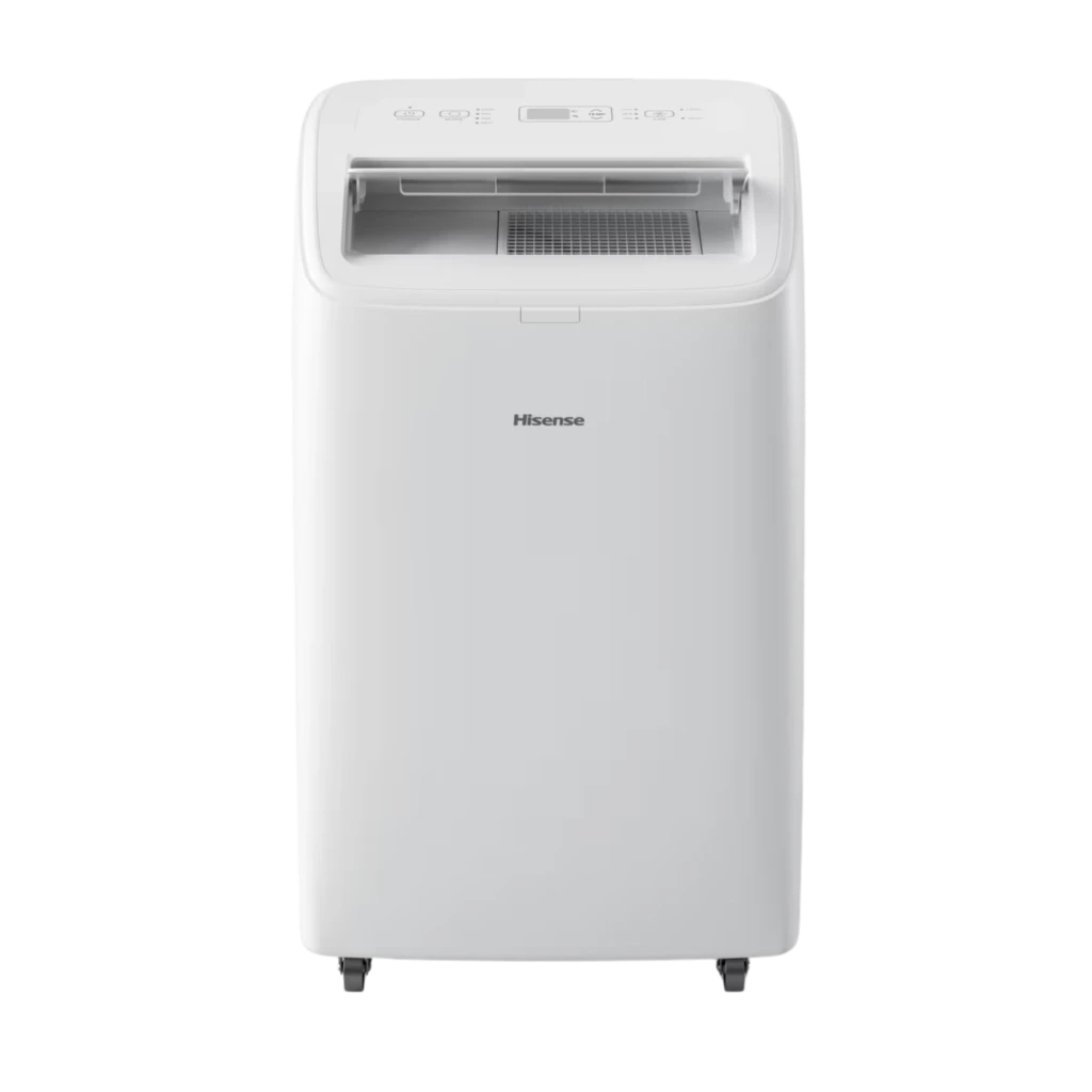 Hisense Patagonia APH12QC ar condicionado portátil branco, design compacto com painel digital superior, grelha superior inclinada e alças laterais para - Item1