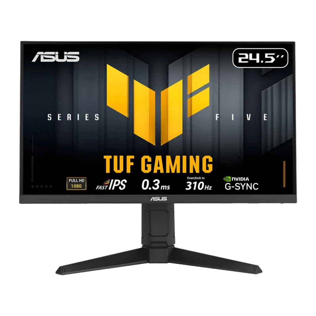 Monitor ASUS TUF Gaming VG259QMRL5A 24.5 pulgadas, panel Fast IPS FHD, 310 Hz, 0.3 ms, compatible G-SYNC, biseles delgados y base en V ajustable