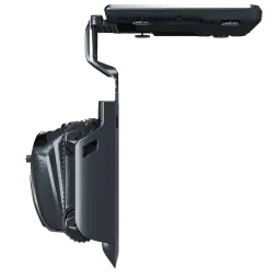 Wybot S2 Solar Vision Robot Limpiador de Piscinas con panel solar superior, cuerpo compacto negro, soporte lateral y diseño aerodinámico para limpieza