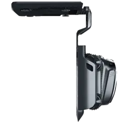 Wybot S2 Solar Vision Robot Limpiador de Piscinas con panel solar superior, cuerpo gris aerodinámico y soporte lateral integrado para montaje y carga