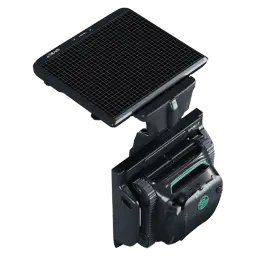 Wybot S2 Solar Vision Robot Limpiador de Piscinas con panel solar grande, cuerpo compacto negro, bordes robustos y detalles verdes; diseño modular y portátil