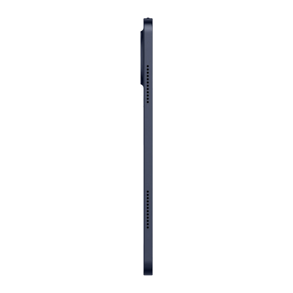 TCL TAB A1 Plus 12,2 com tela IPS 120Hz sem bordas aparentes, câmera traseira centralizada, corpo azul escuro e logo TCL A1 Plus na frontal - Item6