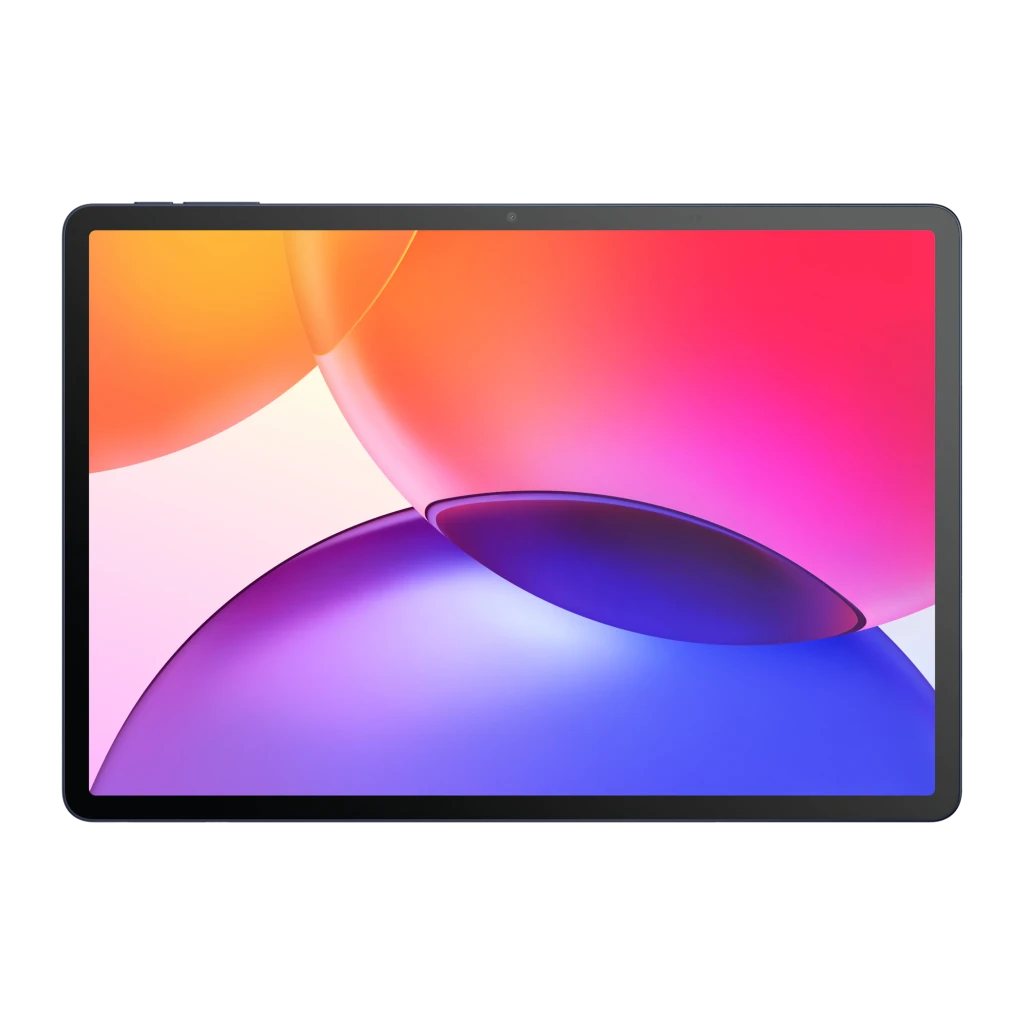 TCL TAB A1 Plus 12,2 com tela IPS 120Hz sem bordas aparentes, câmera traseira centralizada, corpo azul escuro e logo TCL A1 Plus na frontal - Item5