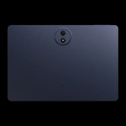 Tableta TCL TAB A1 Plus 12.2 en color azul oscuro, tapa trasera lisa con módulo de cámara circular dual centrado en la parte superior