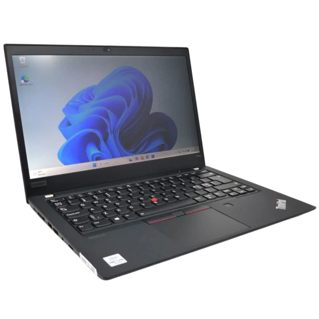 Portátil Lenovo ThinkPad P14s Gen 1 14 pulgadas, teclado QWERTY con TrackPoint rojo, chasis negro, pantalla encendida con Windows, estado renovado excelente - Ítem1