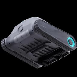 Aiper Scuba S1 2025 Robot Aspirador WavePath 2.0 con diseño gris, orugas laterales antideslizantes, entrada circular azul y cepillos dobles inferiores
