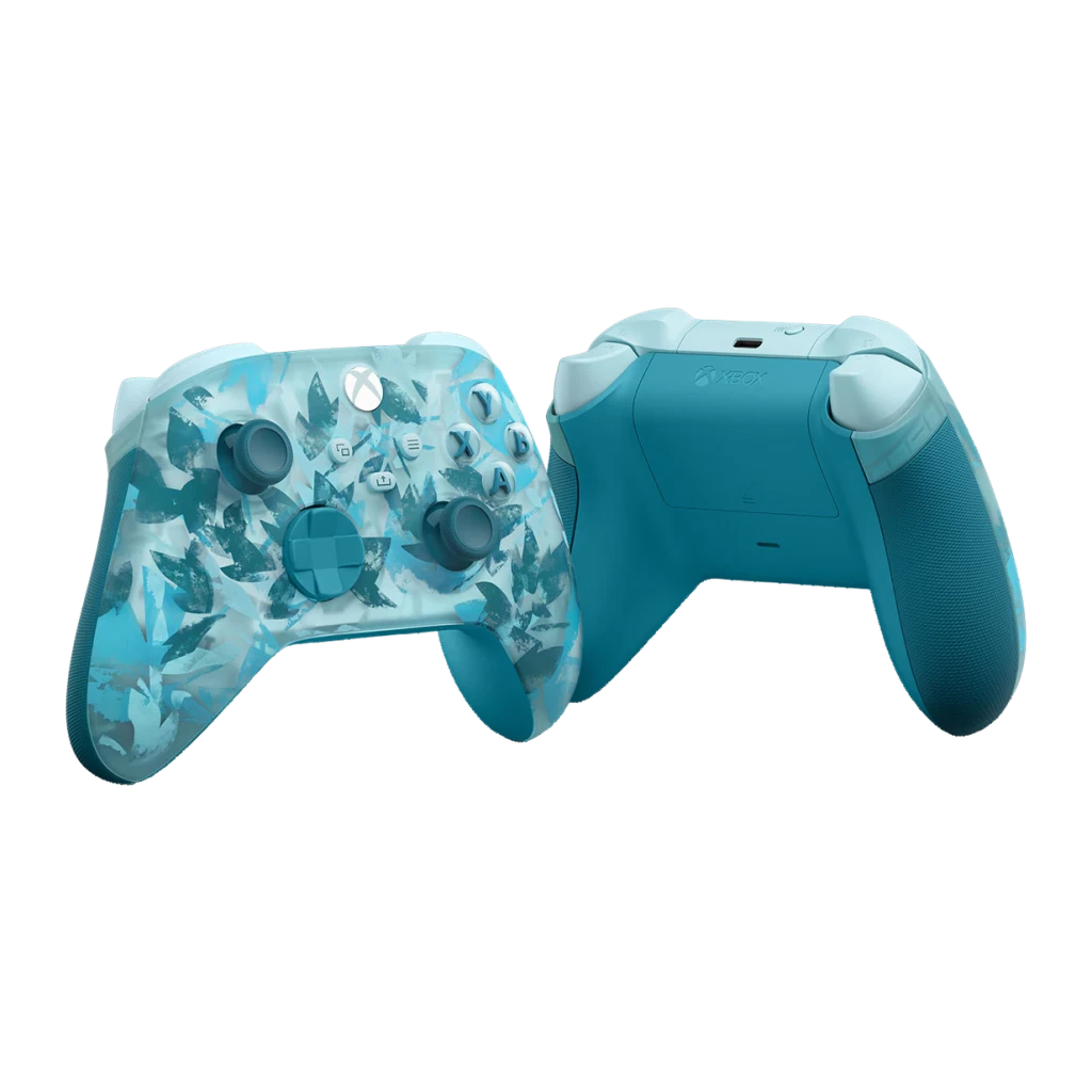 Manette de jeu Microsoft Xbox Wireless Controller Ice Breaker Special Edition Turquoise, vue arrière: dos turquoise uni