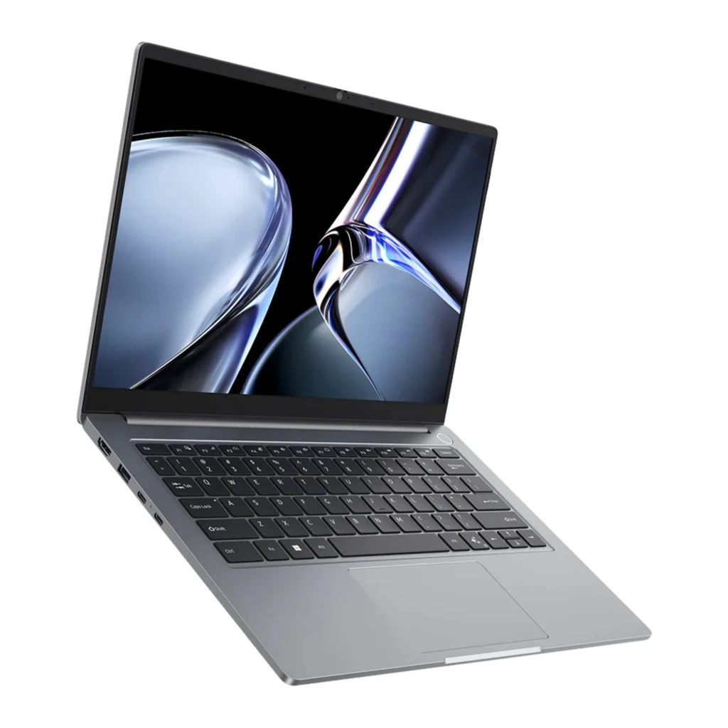 Chuwi CoreBook Air 14 pol em alumínio cinza, tela fina com bordas estreitas, teclado retroiluminado e touchpad amplo; design moderno e minimalista - Item3