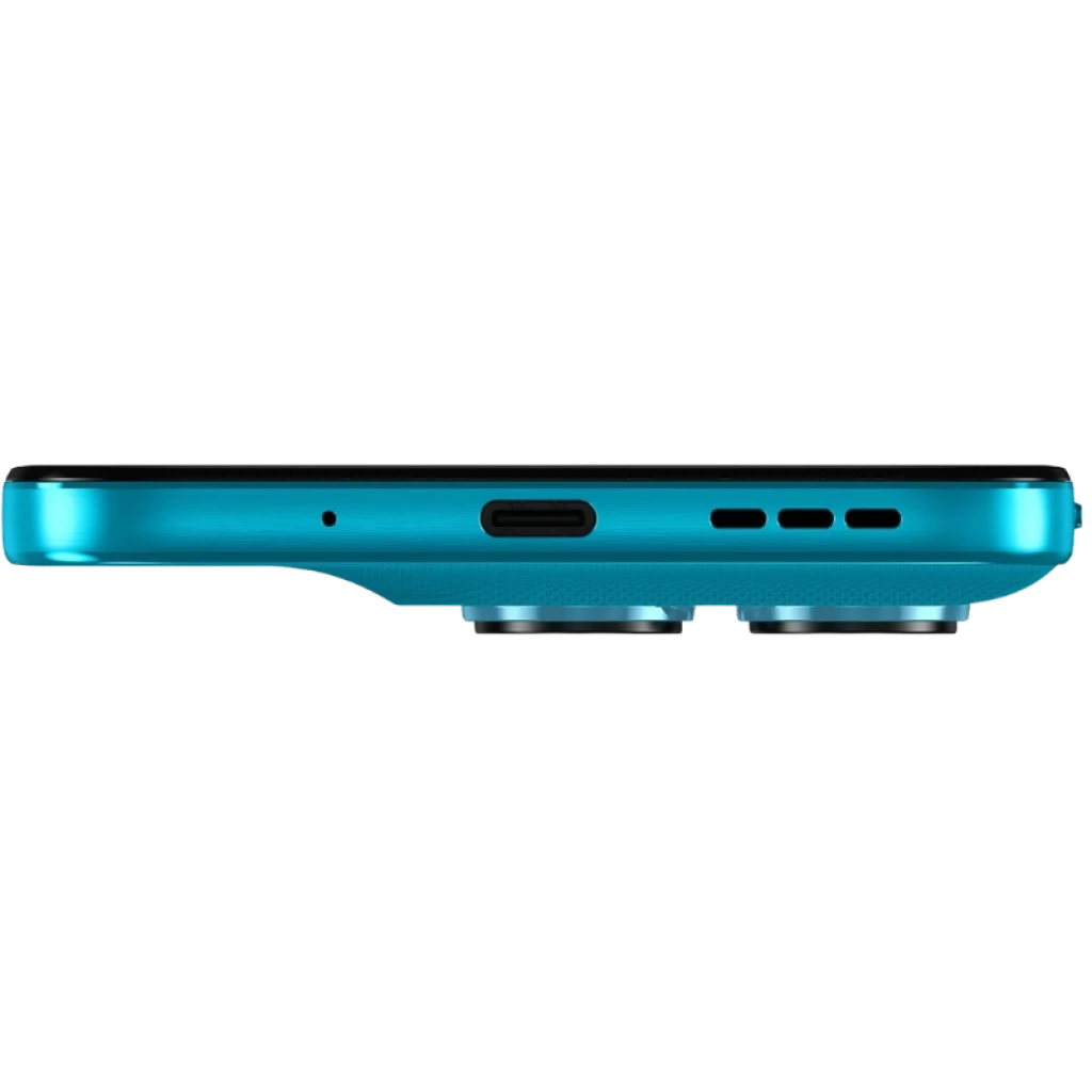 Motorola Moto G87 5G Blue Atoll con pantalla perforada, triple cámara trasera destacada y módulo grande; texto 200 MP en la pantalla, diseño azul mate - Ítem8