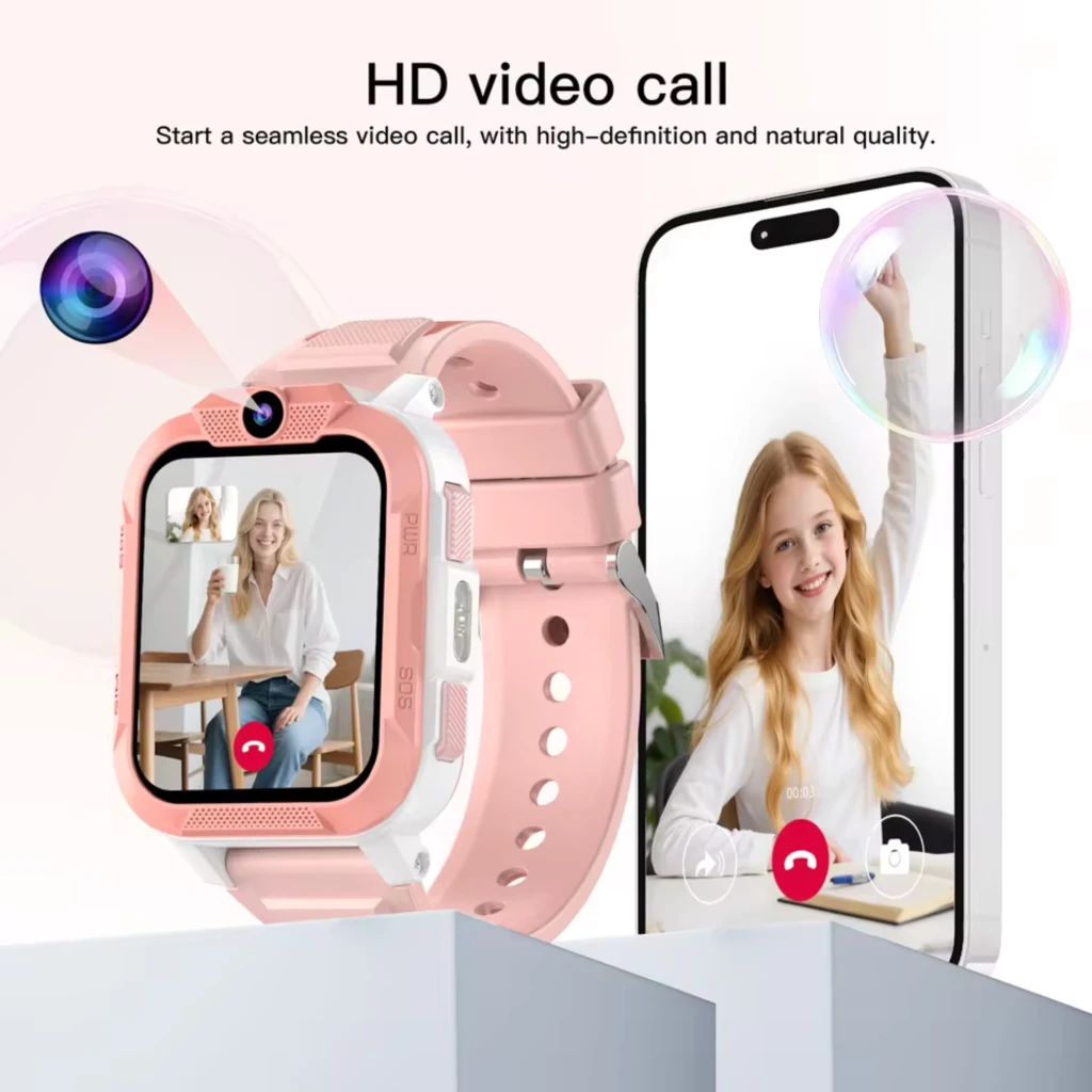 Blackview Z40 Pro Smartwatch Infantil 4G azul, caixa robusta bicolor, câmera frontal, botão SOS, tela colorida grande e pulseira ajustável resistente IP68 - Item4
