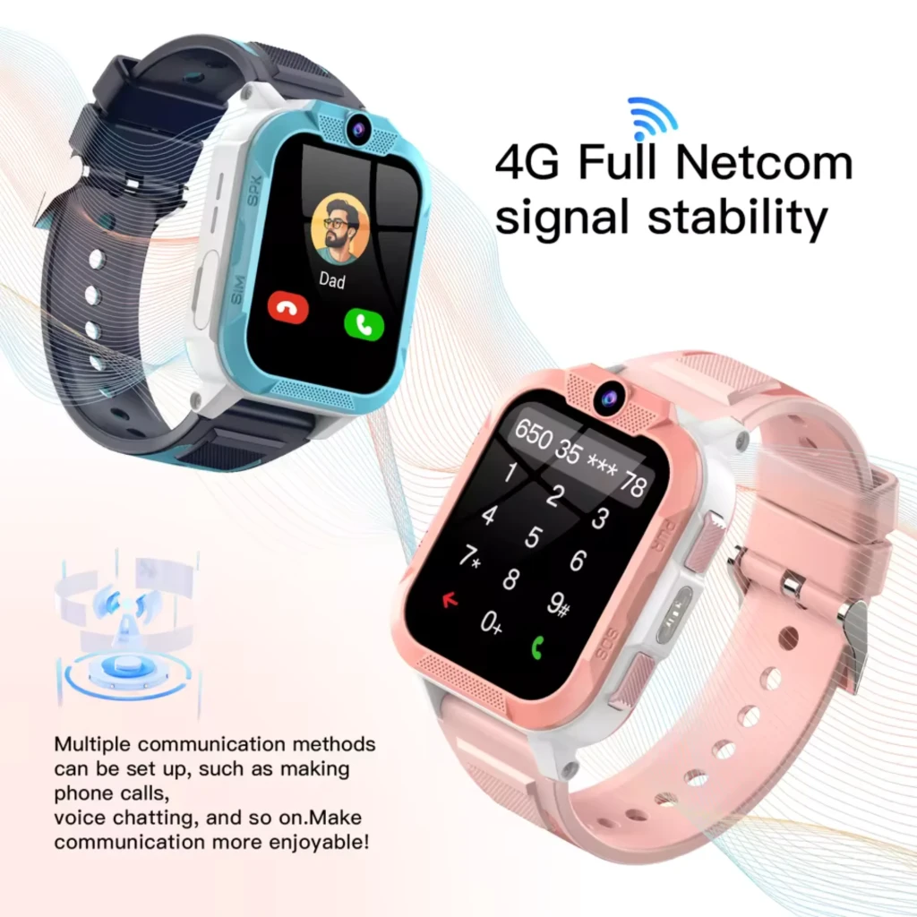 Blackview Z40 Pro Smartwatch Infantil 4G azul, caixa robusta bicolor, câmera frontal, botão SOS, tela colorida grande e pulseira ajustável resistente IP68 - Item5