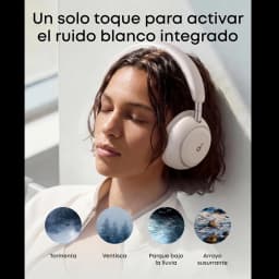 Soundcore Space 2 Bluetooth ANC Hi-Res 70 h Black: fones over-ear pretos com acolchoamento macio, controles laterais e logo d discreto na concha esquerda