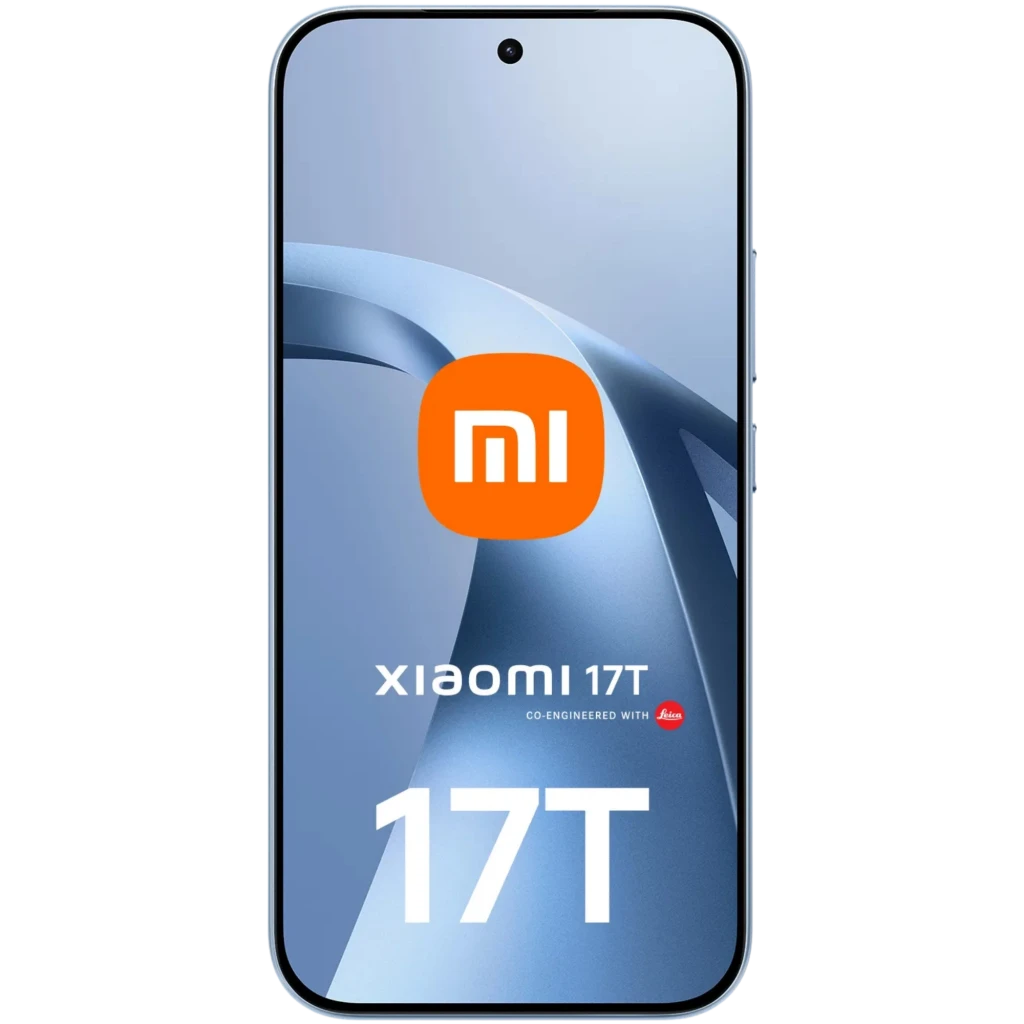 Xiaomi 17T 5G azul con pantalla borde a borde y cámara trasera cuádruple Leica en módulo cuadrado. Logo MI en pantalla. 256 GB y 12 GB RAM Snapdragon 8 - Ítem1