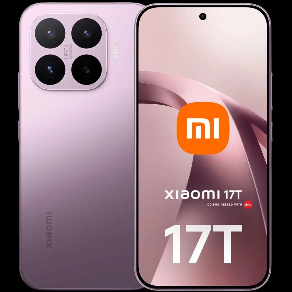 Xiaomi 17T 5G negro con pantalla OLED 6,59 pulgadas 120 Hz, frontal con cámara en orificio central y módulo trasero cuadrado con triple cámara grande