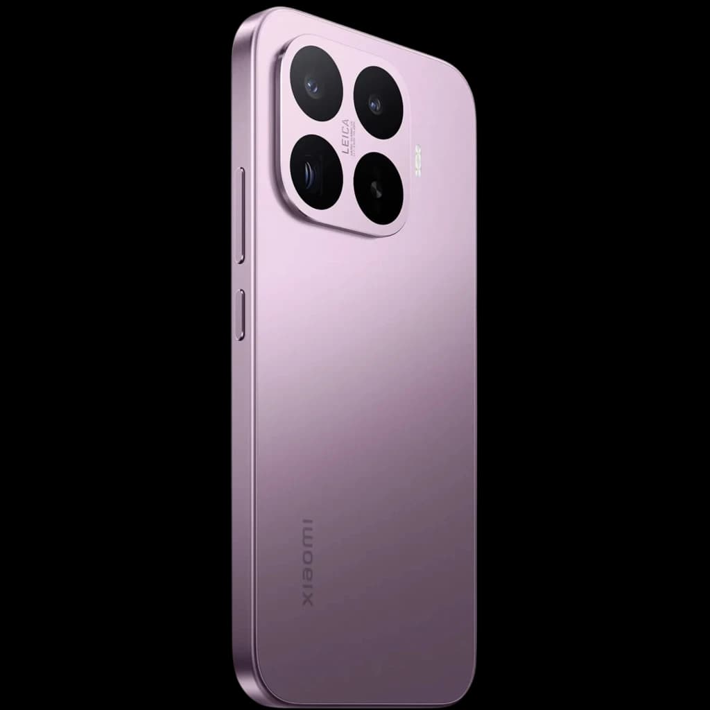 Xiaomi 17T 5G violeta con acabado metálico, bordes planos y módulo trasero de cuatro cámaras grandes con óptica Leica, diseño delgado y elegante