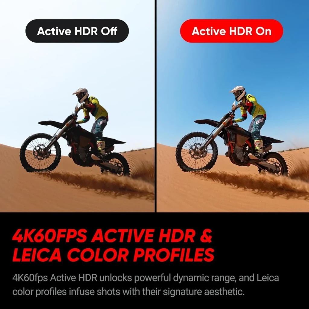 Cámara de acción Insta360 Ace Pro 2 con lente Leica, pantalla abatible, 8K, 50 MP, sumergible 12 m y estabilización FlowState; incluye base, tapa, cable y - Ítem5