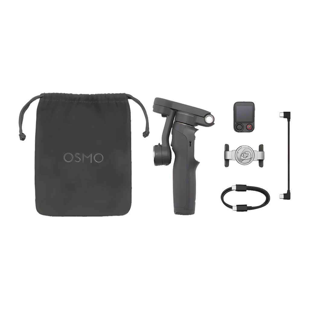 Gimbal DJI Osmo Mobile 8P de 3 ejes, plegable, con mango extensible, trípode desmontable y control remoto; puerto USB-C y acabado gris compacto - Ítem4