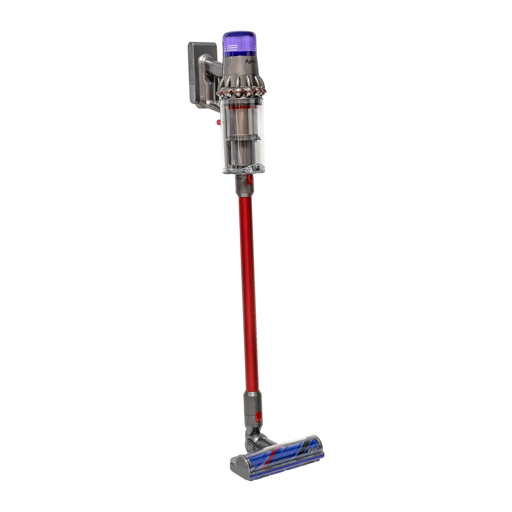 Aspiradora Escoba Dyson V15 Detect Absolute Rojo/Violeta Sin Cable 230AW 200W 60min, detalle: vista lateral completa