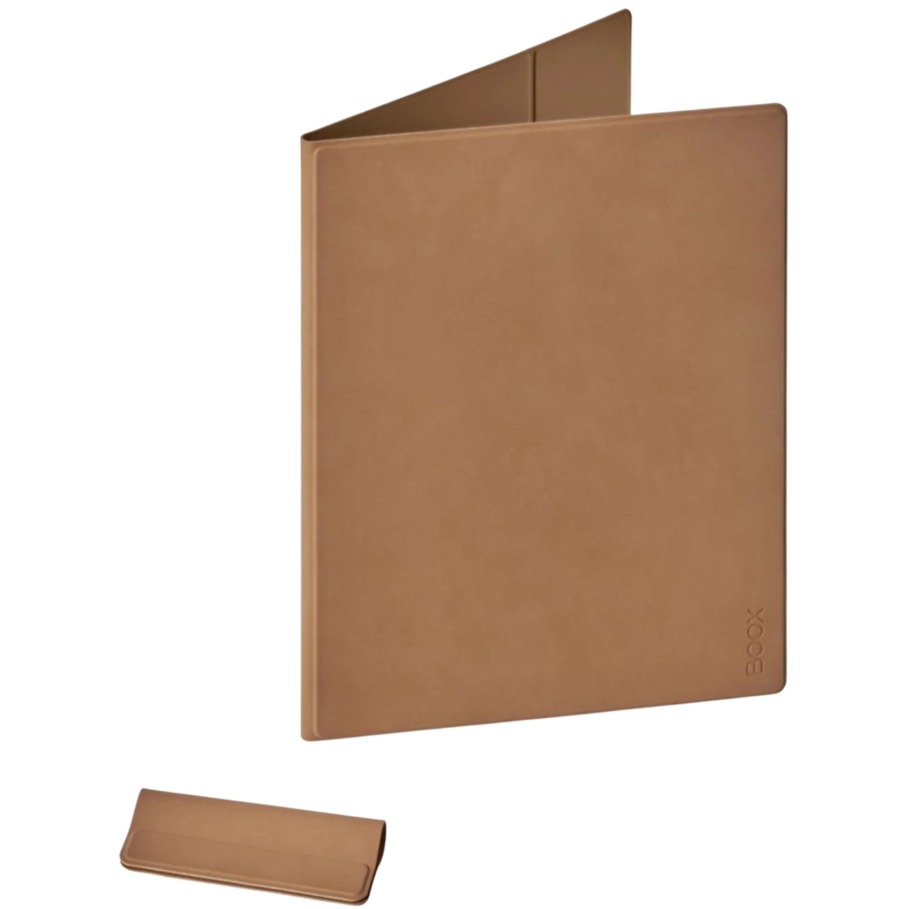 BOOX Funda Magnética para Go 10.3 Gen II Moca, diseño delgado en tono marrón, acabado tipo cuero, cierre magnético y soporte lateral para lápiz - Ítem4