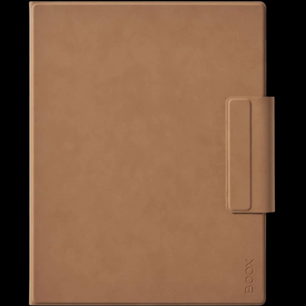 BOOX Funda Magnética para Go 10.3 Gen II Moca, diseño delgado en tono marrón, acabado tipo cuero, cierre magnético y soporte lateral para lápiz
