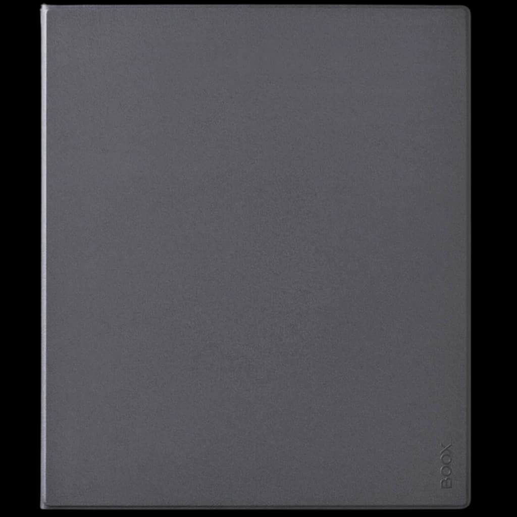 BOOX Magnetic Funda para Note Max 13.3 Cyan Black con acabado liso mate, color gris oscuro, diseño tipo libro, cierre magnético y logo BOOX discreto en la