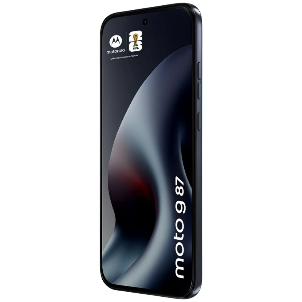 Motorola Moto G87 5G Overture con pantalla perforada, triple cámara trasera destacada y módulo grande; texto 200 MP en la pantalla, diseño azul mate - Ítem3