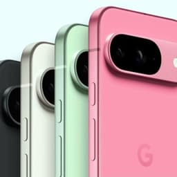Google Pixel 9 5G 128GB Obsidiana Renovado Estado Excelente con módulo dual de cámaras traseras y bordes planos; muestra variantes en negro, crema, verde y