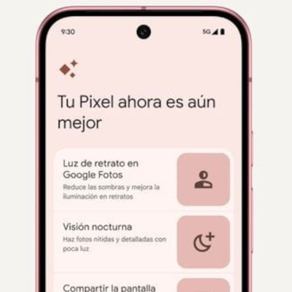 Google Pixel 9 5G 128GB Obsidiana renovado, estado excelente; pantalla OLED con bordes finos, cámara dual trasera horizontal y acabado negro mate elegante - Ítem3