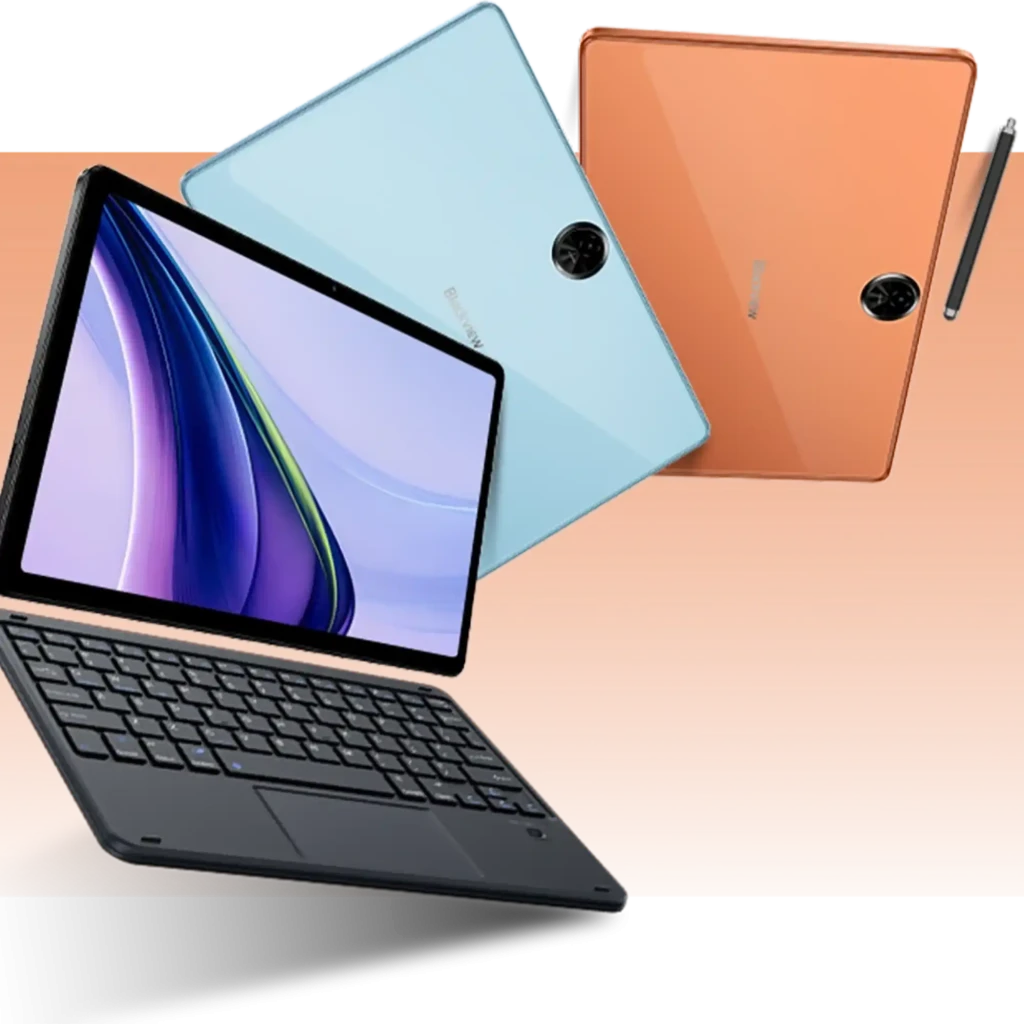 Tablet Blackview Zeno 5 4G de 11 pulgadas en gris, pantalla con biseles delgados, cámara trasera circular grande, frontal centrada, cuerpo metálico elegante - Ítem4