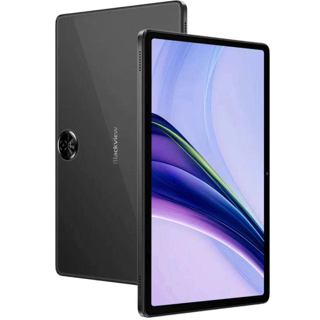 Tablet Blackview Zeno 5 4G de 11 pulgadas en gris, pantalla con biseles delgados, cámara trasera circular grande, frontal centrada, cuerpo metálico elegante - Ítem1