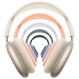 Apple AirPods Max Púrpura USB-C recondicionado Premium com arco acolchoado, conchas over-ear e malha respirável; design elegante em tons suaves