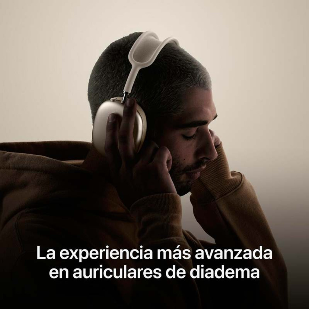 Auriculares Apple AirPods Max púrpura con diadema acolchada blanca, copas circumaurales de malla, acabado mate y puerto USB-C, renovado estado premium - Ítem4