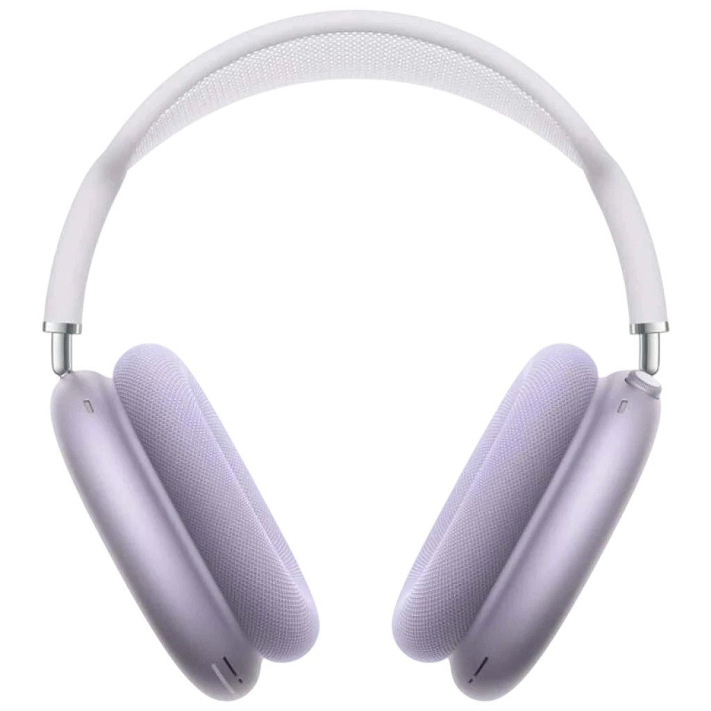 Auriculares Apple AirPods Max púrpura con diadema acolchada blanca, copas circumaurales de malla, acabado mate y puerto USB-C, renovado estado premium - Ítem
