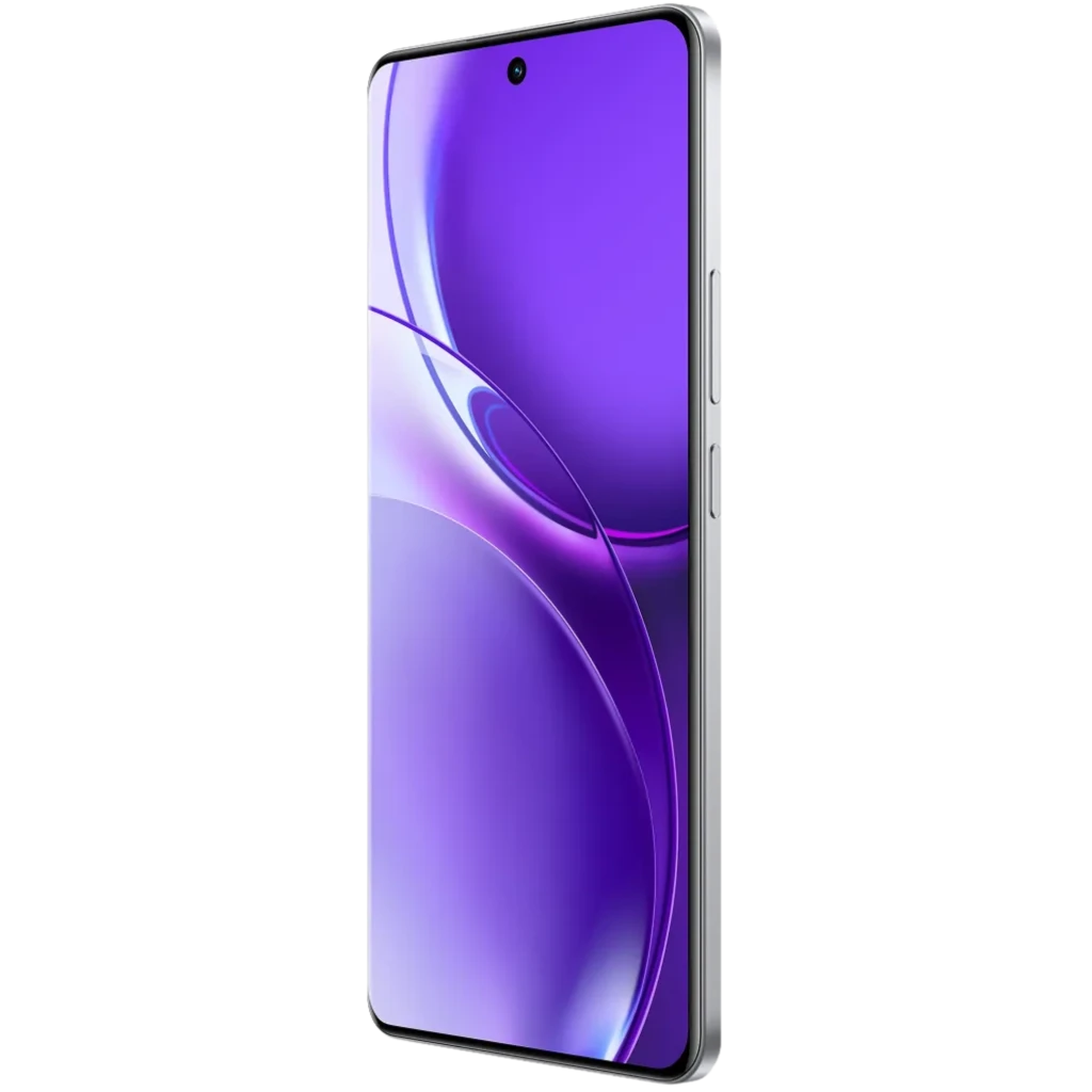 Realme P4 Power 5G plata con pantalla 144Hz casi sin bordes, cámara triple trasera con módulo grande, acabado metálico y frontal con perforación central - Ítem3