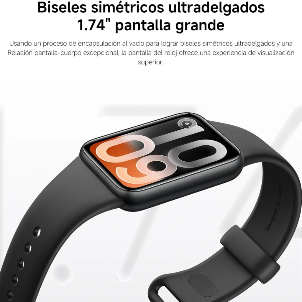 Xiaomi Smart Band 10 Pro prateada com ecrã AMOLED 1,74, moldura metálica, bracelete silicone ajustável, mostradores coloridos e métricas fitness em tempo - Item2