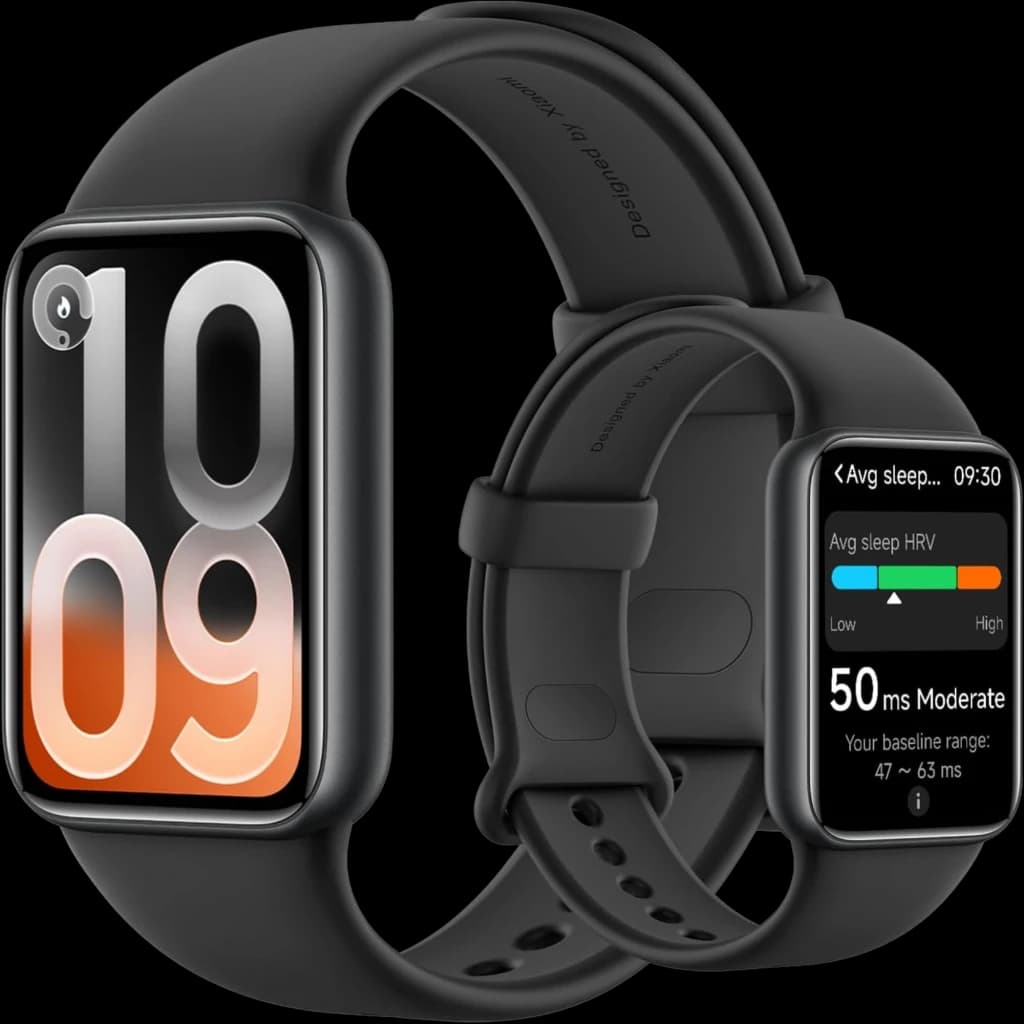 Xiaomi Smart Band 10 Pro preta com ecrã AMOLED 1,74, mostrador grande, pulseira de silicone, monitorização de sono e HRV, visor de métricas coloridas