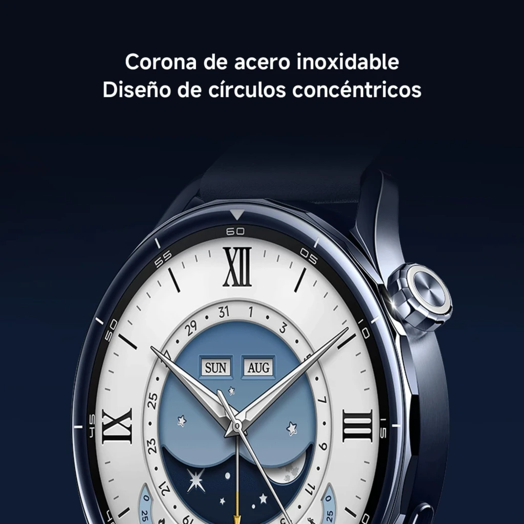 Xiaomi Watch S5 46 mm preto com caixa metálica, tela AMOLED 1,48 polegadas, mostradores redondo e esportivo, pulseira de silicone e botões laterais - Item10