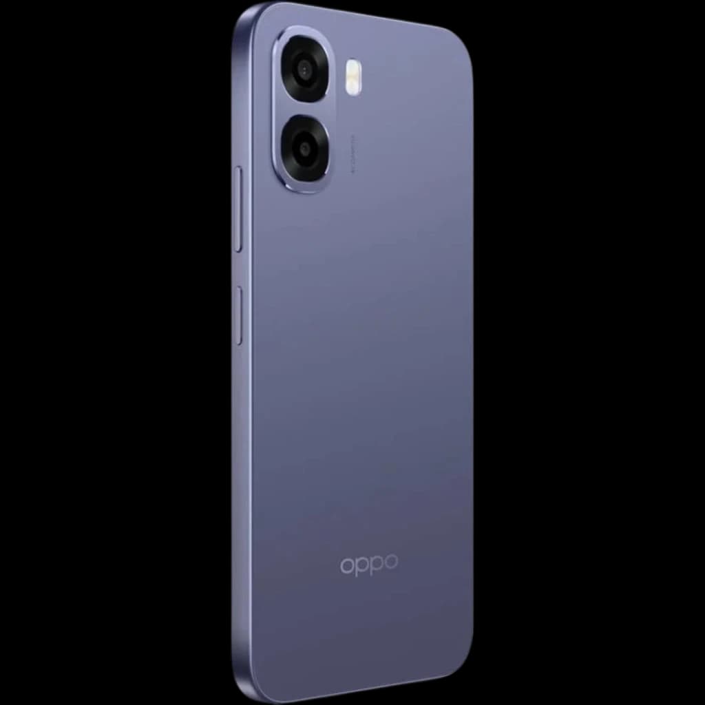 OPPO A6X 5G 256 GB Negro 8 GB 6100 mAh con diseño delgado, acabado mate oscuro, doble cámara trasera vertical y bordes planos con botones laterales