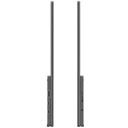 Perfil lateral ultrafino con puertos USB y HDMI del Uperfect UMax21 Monitor 21,5 pulgadas Full HD táctil 120 Hz IPS, marco delgado y diseño minimalista