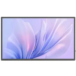 Uperfect UMax21 Monitor 21,5" Full HD táctil con panel IPS, 120 Hz, biseles delgados y pantalla brillante con fondo floral en tonos lila y rosa