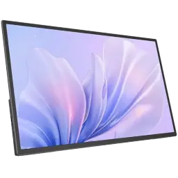 Uperfect UMax21 Monitor 21,5" Full HD táctil IPS 120 Hz con biseles delgados, panel brillante y colores suaves en tonos lila y azul sobre pantalla amplia